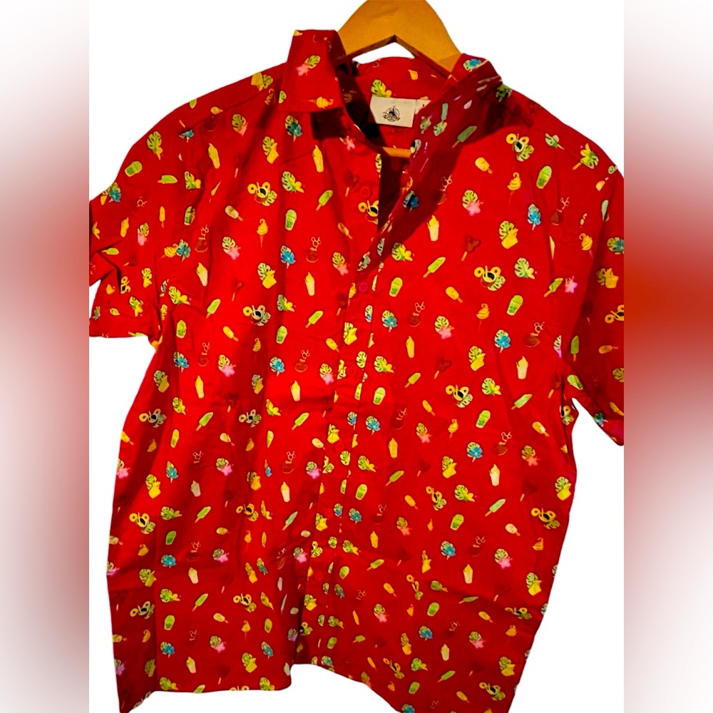 Disney Parks Polynesian Snacks Button Up
